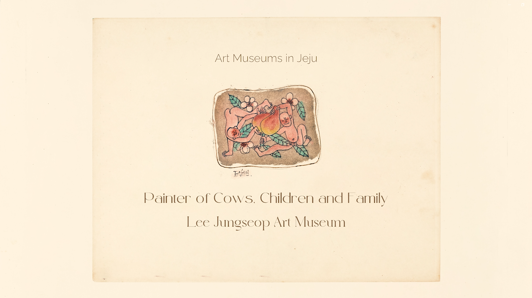 <font color='red'>숏폼</font>)Art Museums in Jeju l Ep.03 – Painter of Cows, Children and Family