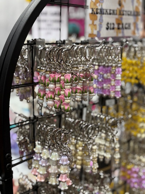 직접만든 수공예품이 전시되어 있다