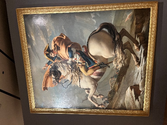 자크 루이 다비드의「알프스를 넘는 나폴레옹」