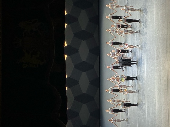 발레 공연 엔딩 포즈를 취하고 있다