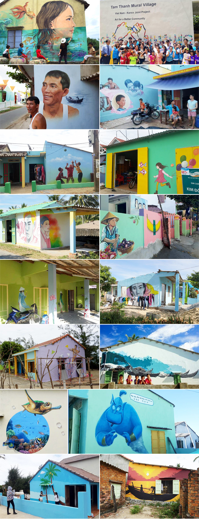 베트남 최초로 들어선 한국식 벽화마을
