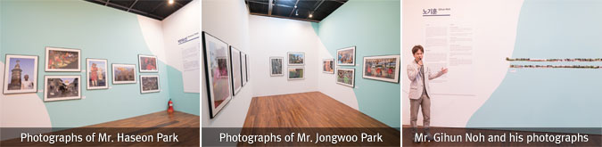 Photographs of Mr. Haseon Park / Photographs of Mr. Jongwoo Park / Mr. Gihun Noh and his photographs