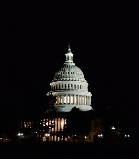 밤에 본 Capitol Hill