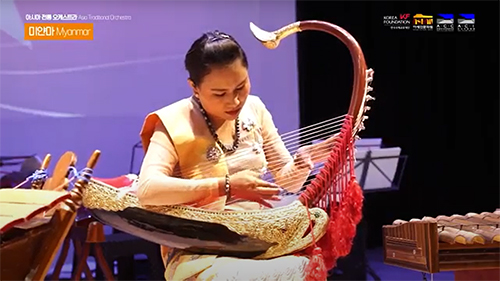 아시아전통오케스트라의 미얀마 악기 연주 (Performance of Myanmarese Musical Instruments by Asia <font color='red'>Traditional</font> Orchestra)