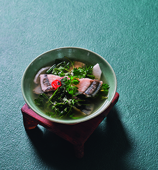 Spring in a Bowl: Flounder and Mugwort Soup
